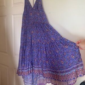 Wilde Bella Purple Floral High-Low Dress